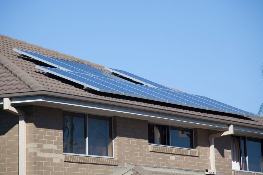 north facing rooftop solar system
